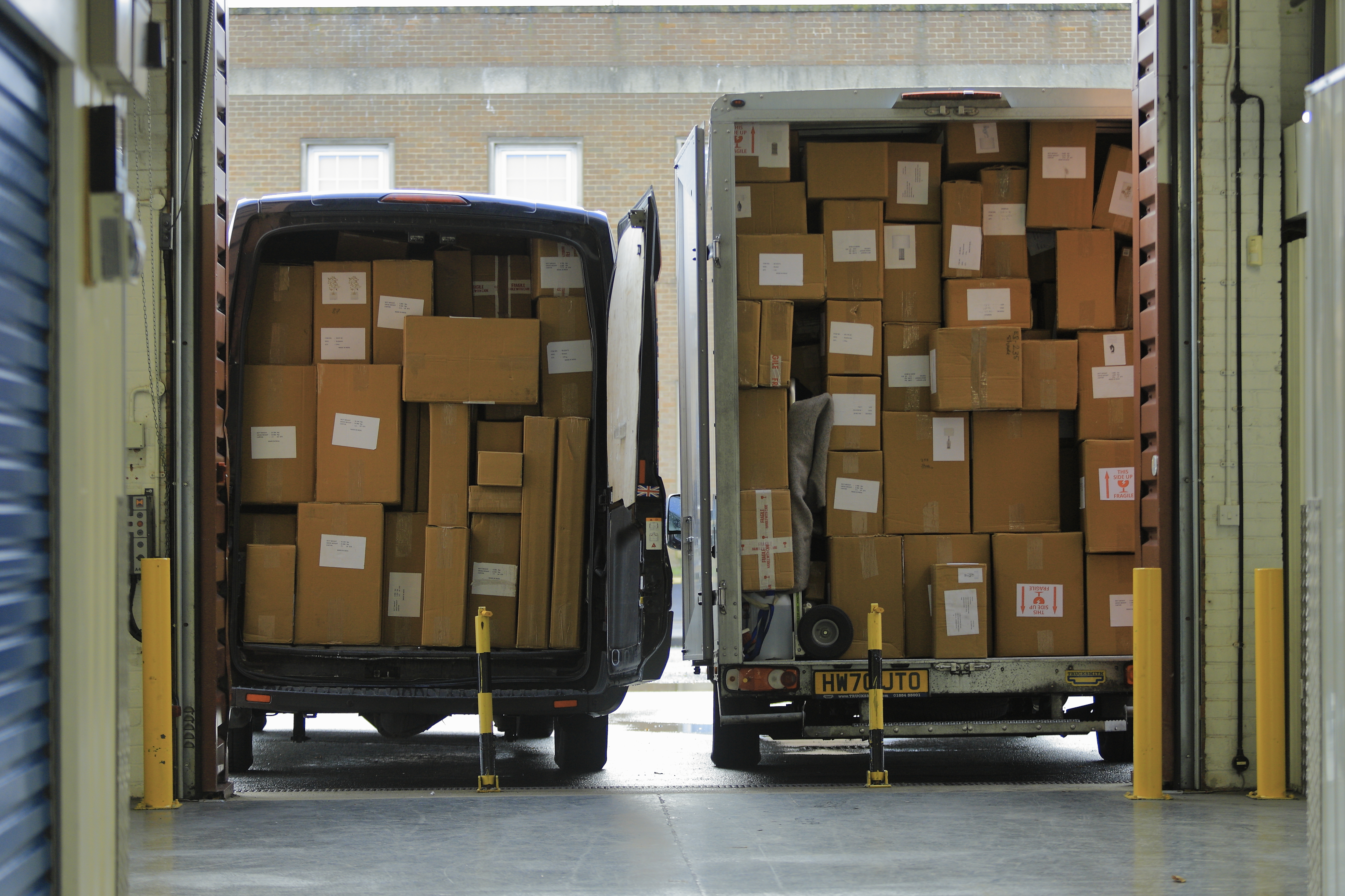 Vans prepared for long distance moves